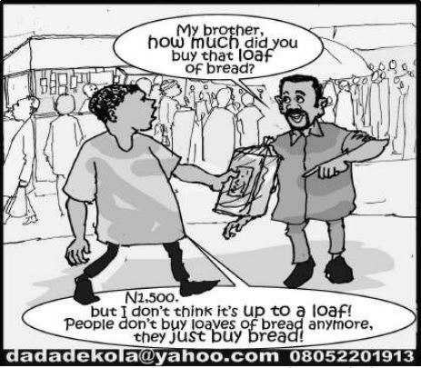 Cartoon: Leave bread, switch to agbado