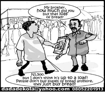 Cartoon: Leave bread, switch to agbado
