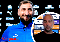 Donnarumma’s experience, presence will help Man City – Guardiola