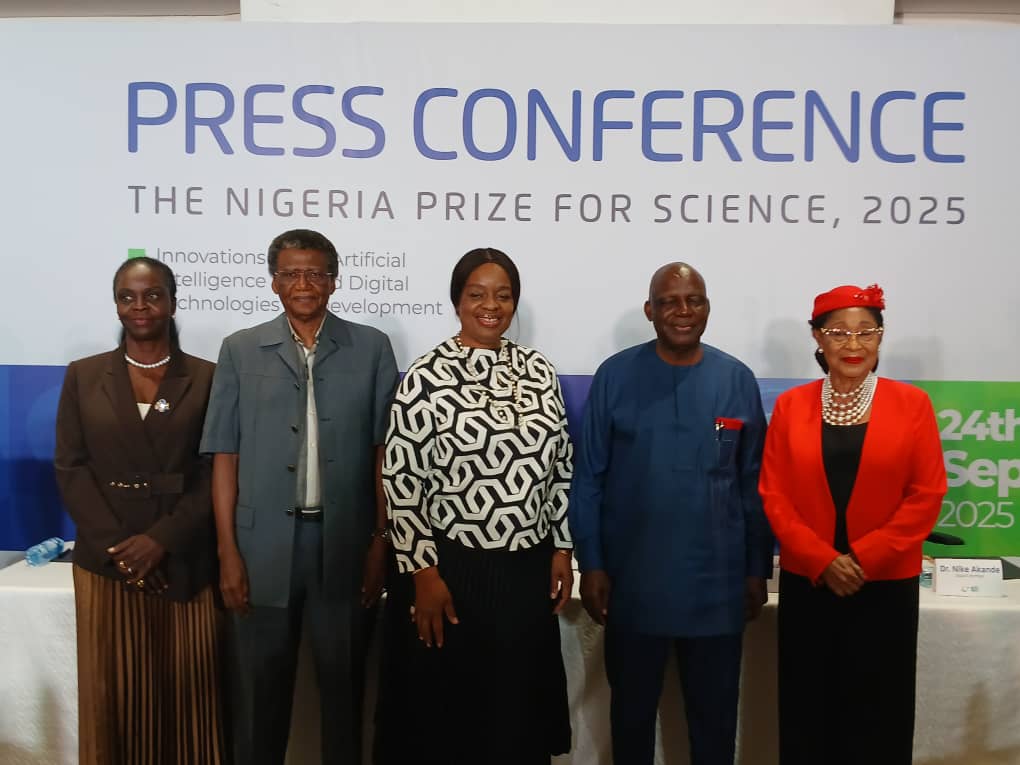 NLNG declares ‘no winner’ for 2025 The Nigeria Prize for Science