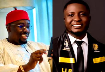 Obi Cubana hails viral Lagos hawker turned law graduate