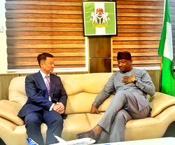 Keyamo hosts Chinese Envoy, COMAC Executives on strategic partnerships