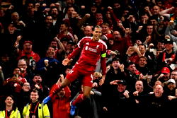 UCL: Van Dijk wins it late for Liverpool, Atletico coach Simeone gets red