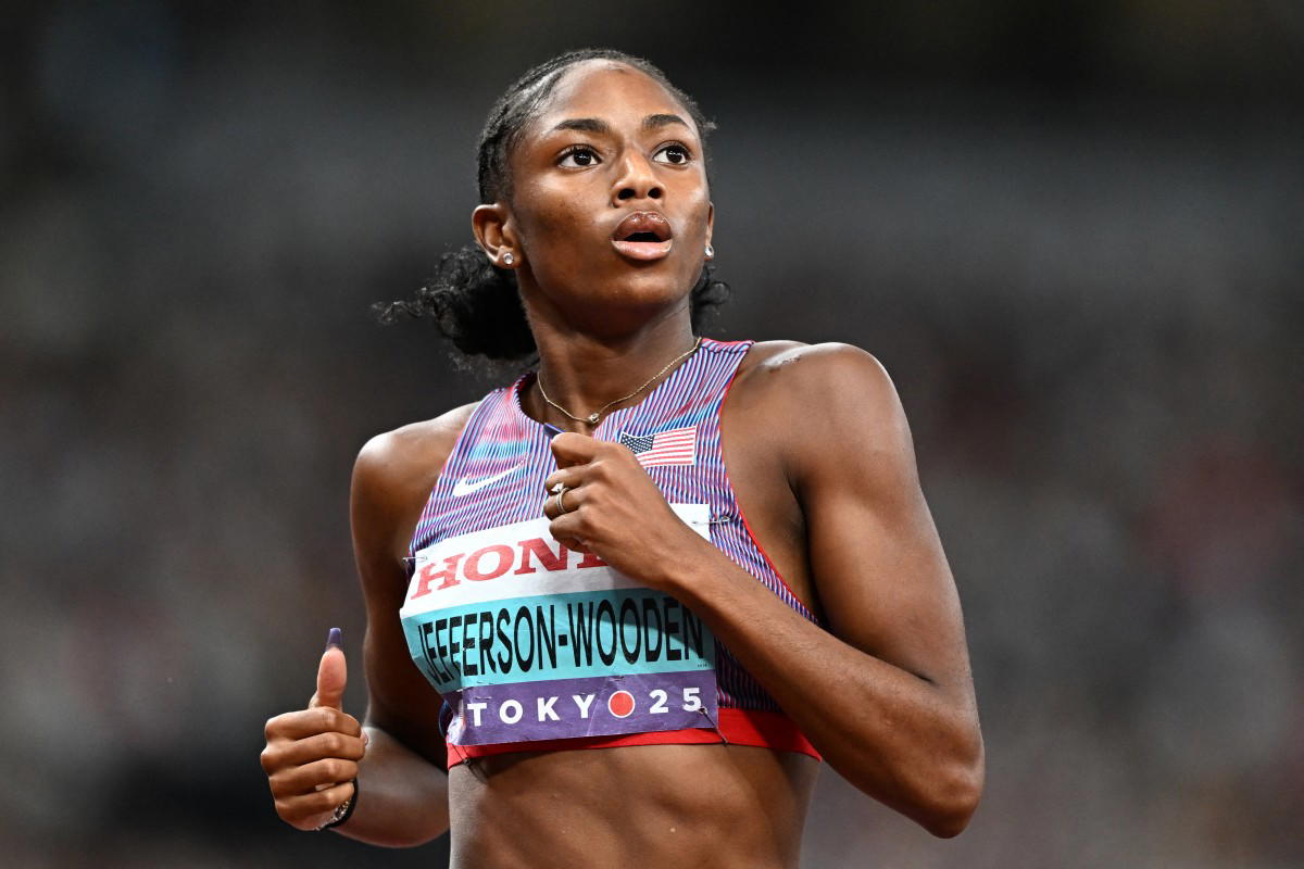 Jefferson-Wooden moves step closer to world sprint double