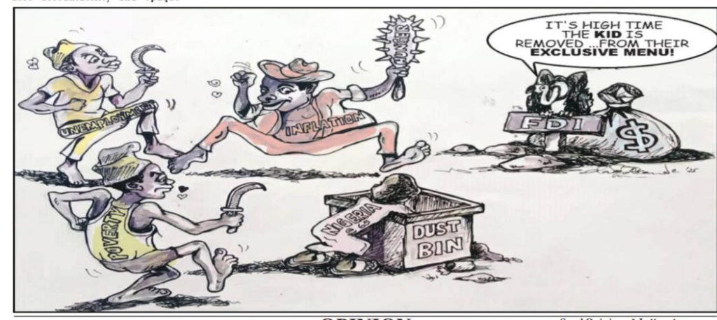 Cartoon: Common man boxed in