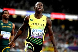 Jamaica’s Oblique Seville wins men’s world 100m gold