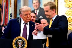 White House: Trump blames AI for viral video
