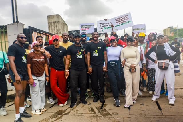 Celebrities rally at “Lagos Food Bank Walkathon”