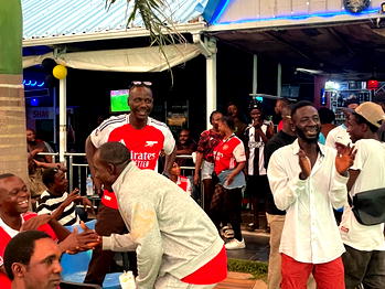 Kaduna fans fete Arsenal–Man City draw at pitchside party