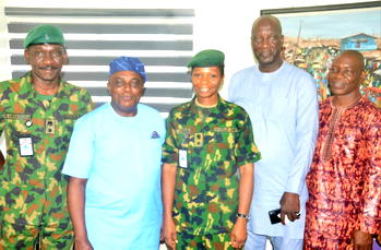 Army’s director of Public Relations, Lt. Col. Apollonia Anele, visits Vanguard Office in Abuja