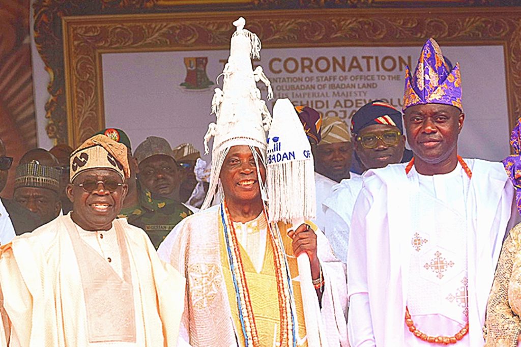 Tinubu hails Ladoja as 44th Olubadan, recalls Ibadan’s role in ‘Emi l’okan’ victory