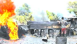 Navy dismantles six illegal refining sites in Delta