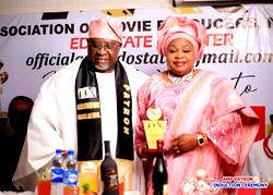 Philanthropist pledges support to movie production at AMP investiture