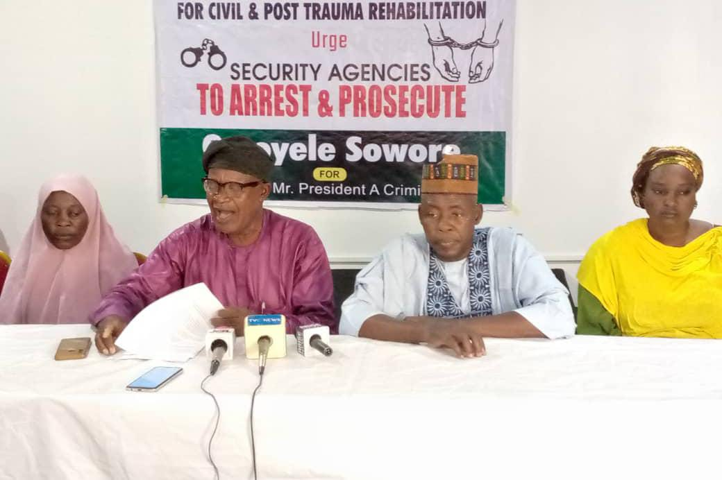 Group wants Sowore arrested over alleged attacks on Tinubu