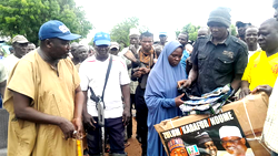 How Senator Ndume support Widow Bricklayer with N200,000 cash, other empowerment inputs in Borno