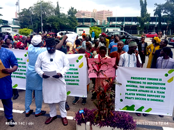 Protesters storm federal secretariat, say plot to sack women affairs minister mere politics
