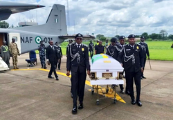 Arase’s remains arrive Benin amid tears, tributes