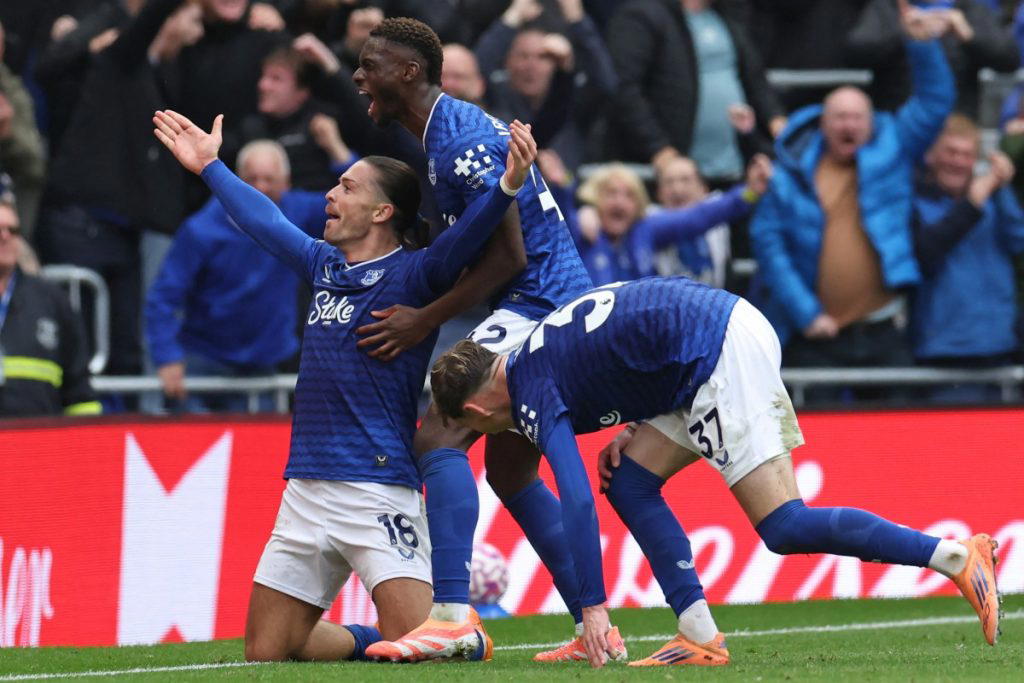 EPL: Grealish scores late as Everton end Crystal Palace’s unbeaten run