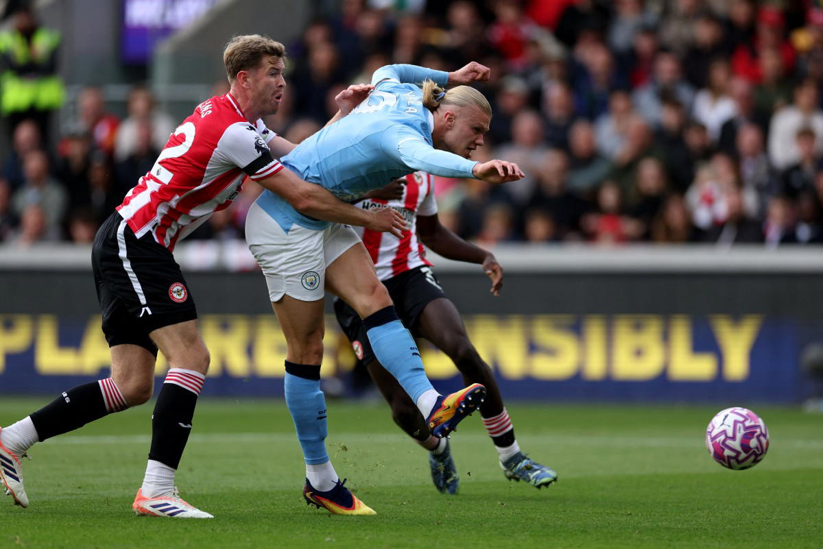 Haaland extends hot streak as Man City sink Brentford