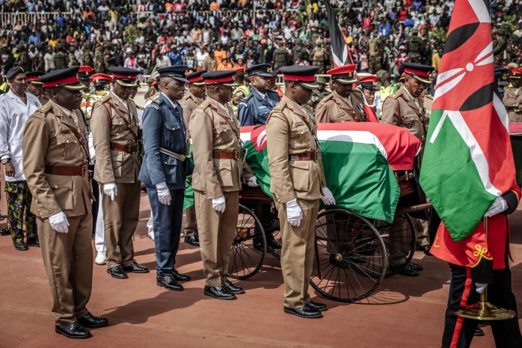 Kenya holds state funeral for opposition leader Odinga after mourners killed