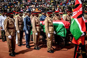 Kenya holds state funeral for opposition leader Odinga after mourners killed