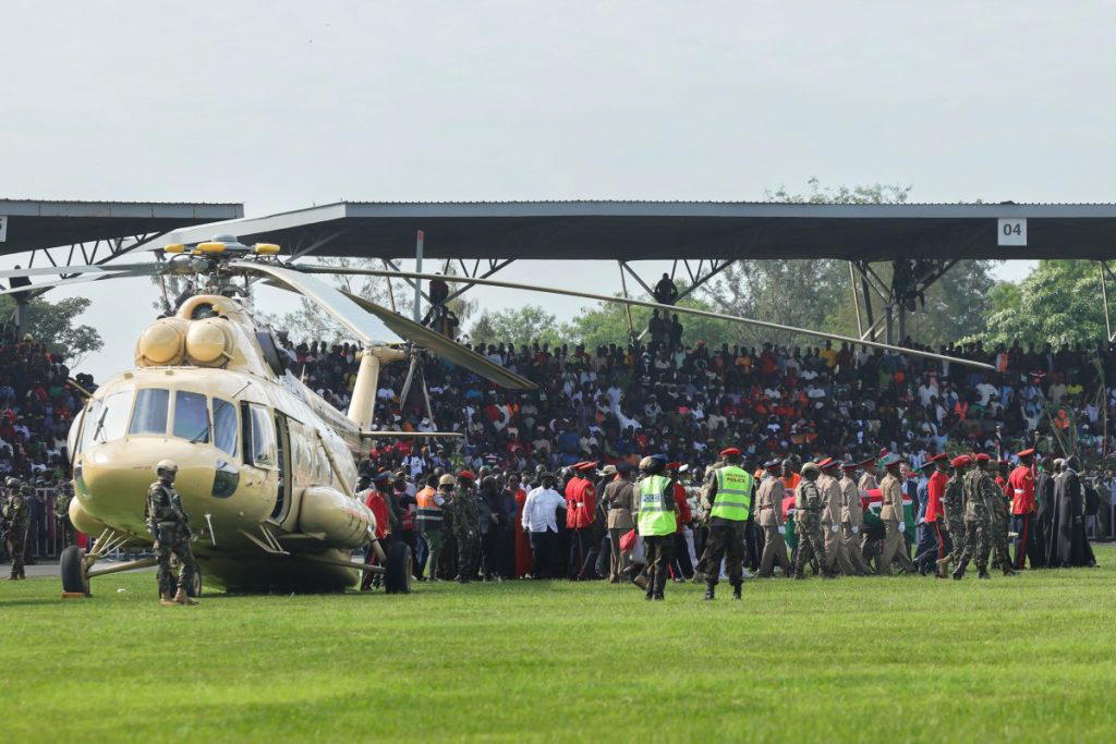 Huge crowds as body of revered Kenya politician Odinga heads home