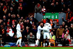 Liverpool suffer fourth straight defeat as Man United triumph 2-1 at Anfield