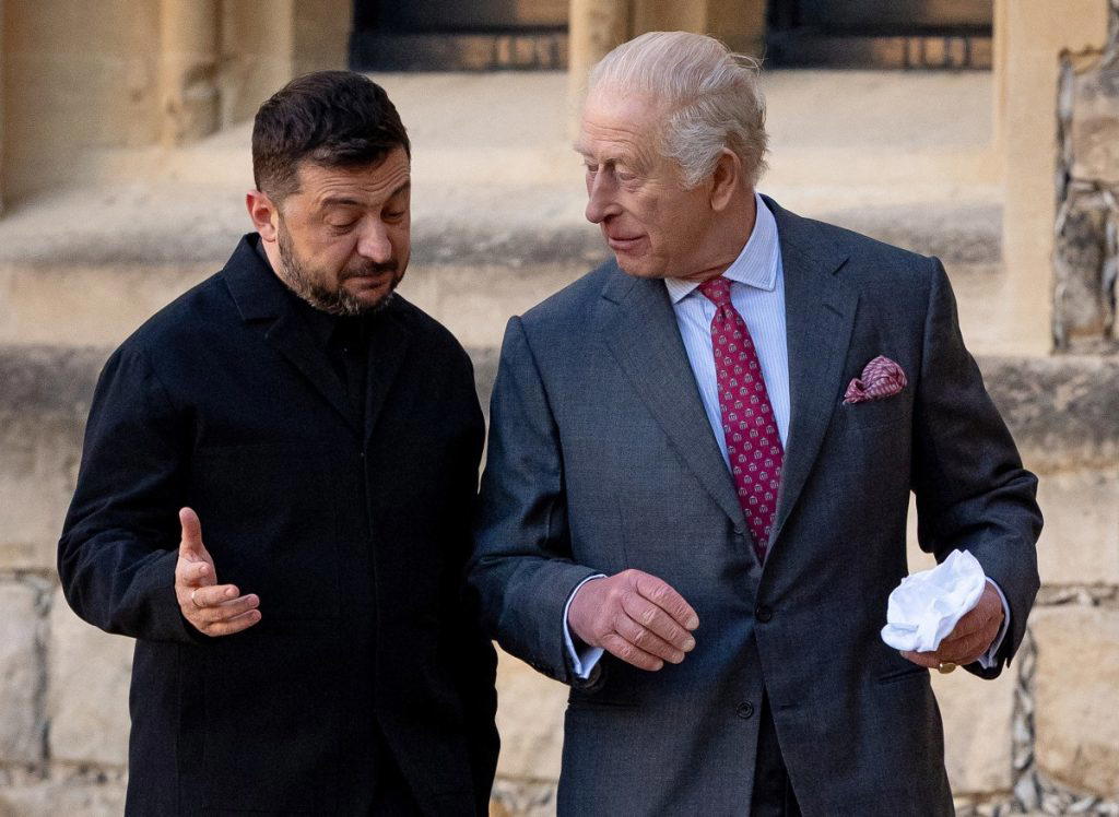 King Charles hosts Zelensky ahead of London meeting on Ukraine missiles