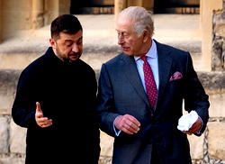 King Charles hosts Zelensky ahead of London meeting on Ukraine missiles