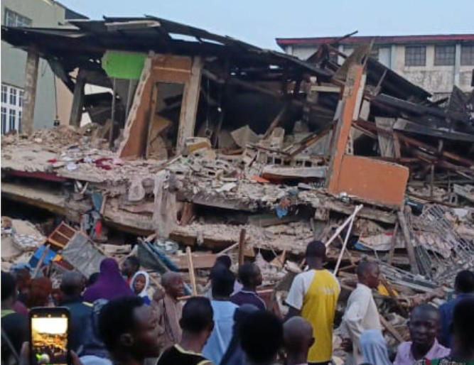 15 rescued, several feared trapped as two-storey building collapses in Lagos
