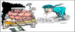 Cartoon: ‘Don’t worry, we’ll borrow from Peter to pay Paul’