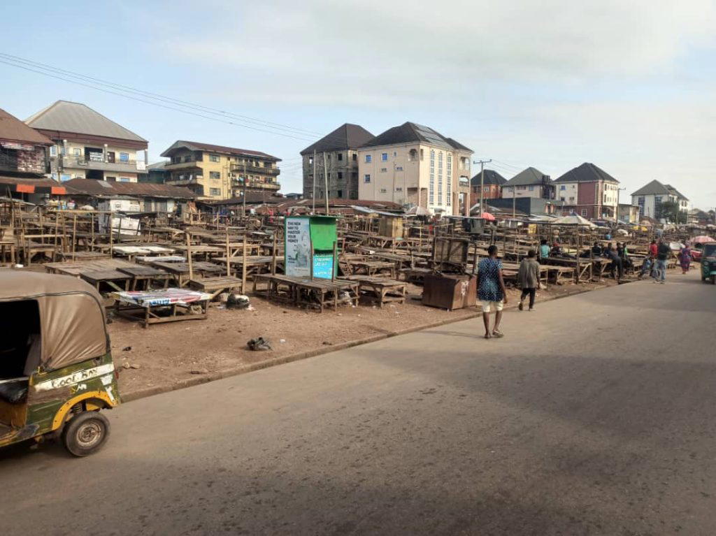 [Photos] #FreeKanu: Umuahia locked down as shops, schools, banks close