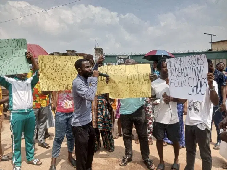 Residents protest planned demolition of Lagos market