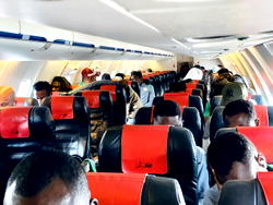 Super Eagles land in Uyo after emergency stop in Angola