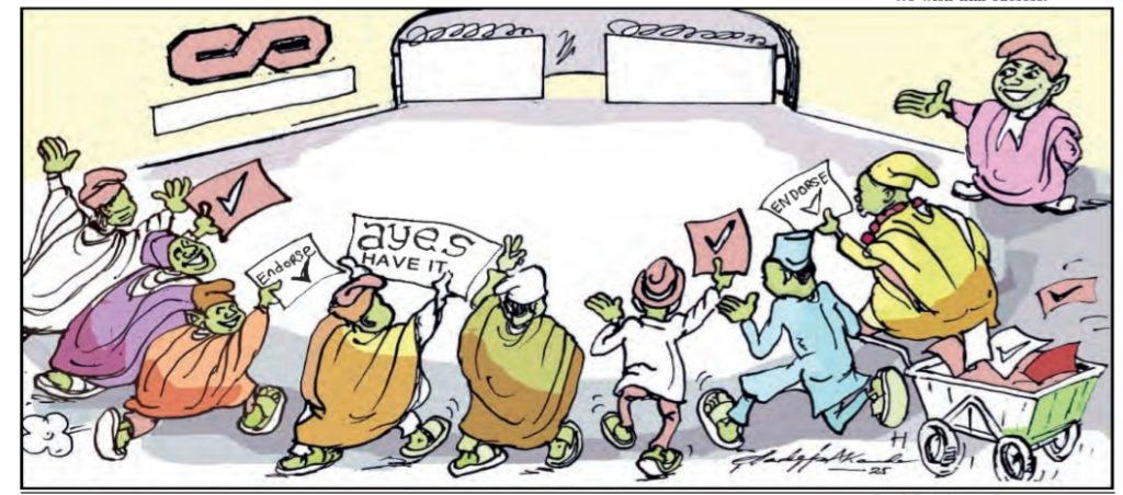 Cartoon: ‘Narrow is the gate…’