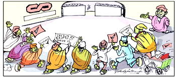 Cartoon: ‘Narrow is the gate…’