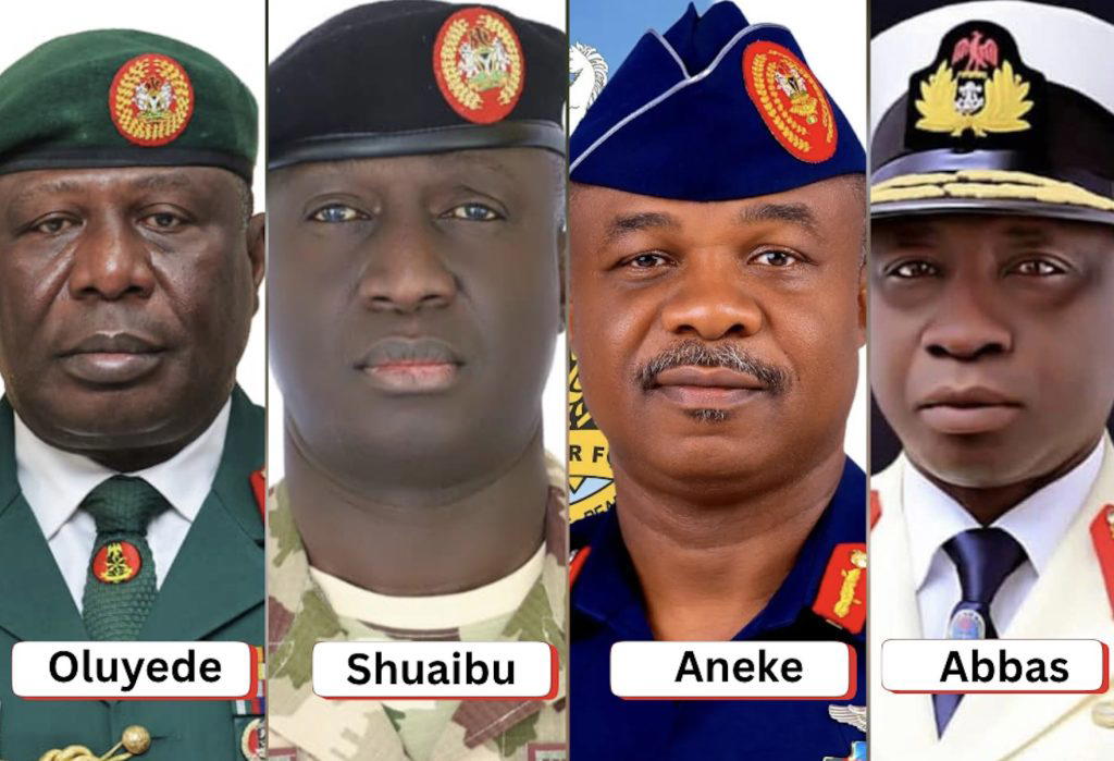 New service chiefs arrive Senate for screening