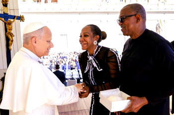 Peter Obi prays for new Nigeria during pilgrimage to Rome
