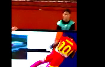 Video: Togolese footballer breaks neck in China after colliding with LED board