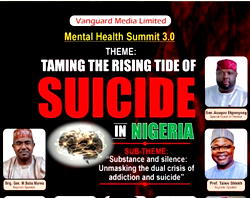 Vanguard holds Mental Health Summit 3.0 to tackle rising cases of suicide, others