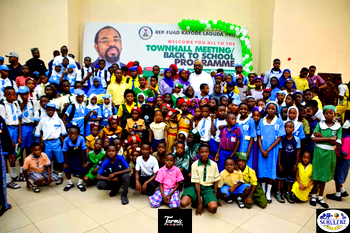 Rep. Laguda holds Townhall Meeting, rolls out back-to-school materials