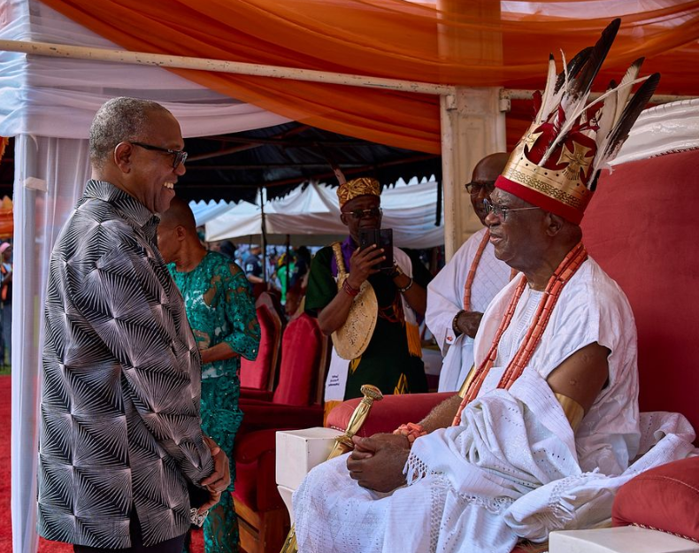 Peter Obi hails Onitsha monarch, celebrates 2025 Ofala Festival