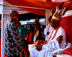 Peter Obi hails Onitsha monarch, celebrates 2025 Ofala Festival