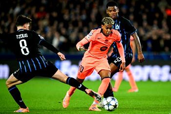 Barcelona battle to 3–3 draw at Club Brugge after falling behind thrice