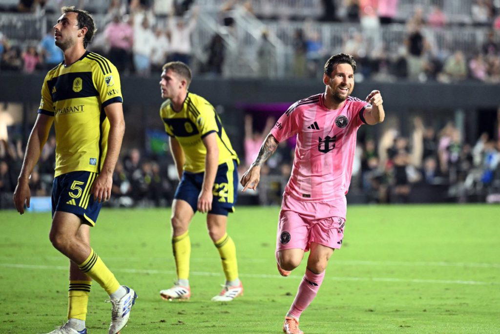 Messi hits 894 goals, 400 assists as Inter Miami thrash Nashville