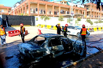 12 killed, 27 wounded in Islamabad suicide bombing