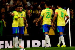 Estevao, Casemiro on target for Brazil in Senegal win