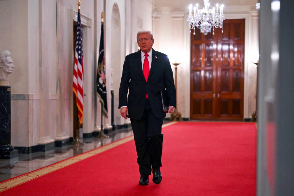 Trump revels in peace institute renamed after himself