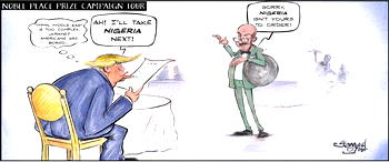 Cartoon: 'Naija no be Libya'