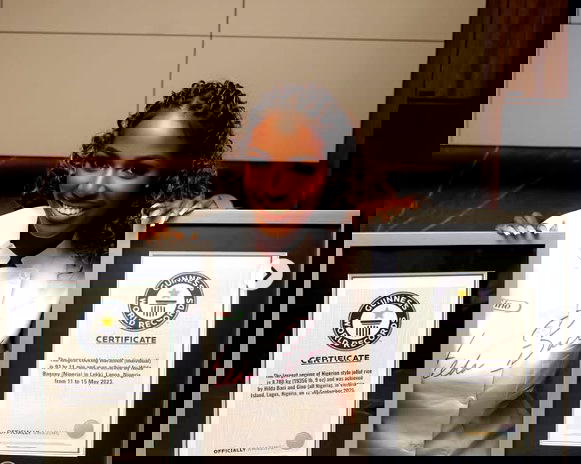 Video: Hilda Baci receives second Guinness World Record plaque for largest jollof rice pot